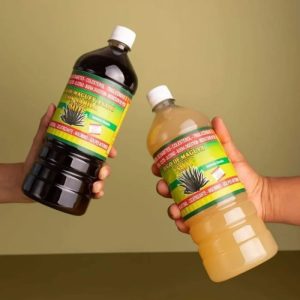 Paquete Combo: Incluye 1 Jugo de maguey asado Y sábila (Oscuro) 1 Jugo de maguey (Claro)